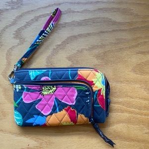 Vera Bradley Multi color ID/Card/Cell Phone holder